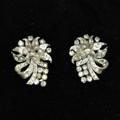 2 Broches Strass Mujer P/ Vestido Abrigo Tapado  V. Urquiza