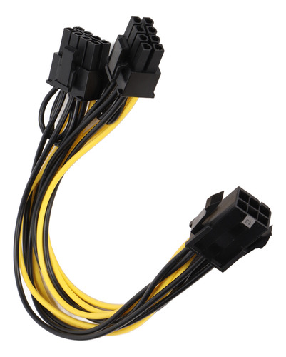 Cable De Alimentación Pcie Hembra De 6 Pines A 2 Gpu Pcie De