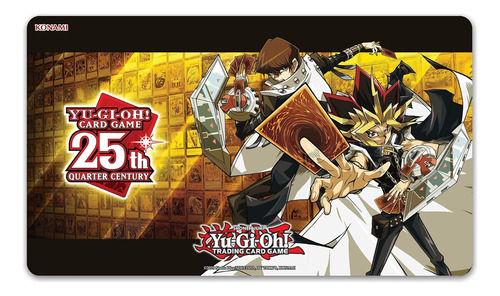 Yu Gi Oh Tcg Playmat Yugi & Kaiba Quarter Century Game Mat 