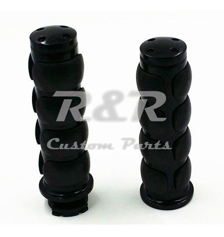 Manopla Custom Metal 1 Pol 25mm Preta Midnight, Boulevard