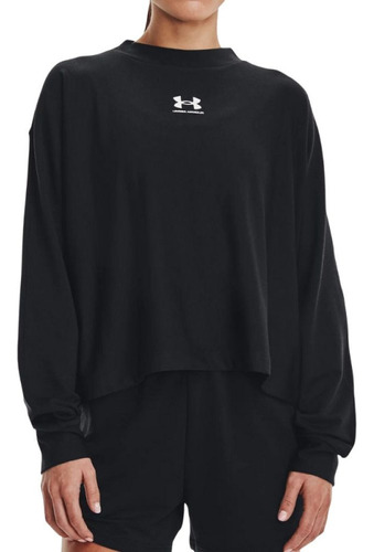 Sudadera Fitness Under Armour Rival Terry Oversized Crew Neg