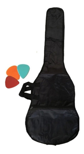 Imagen 7 de 10 de Guitarra Electroacústica Cuerdas De Acero Micrófono Funda