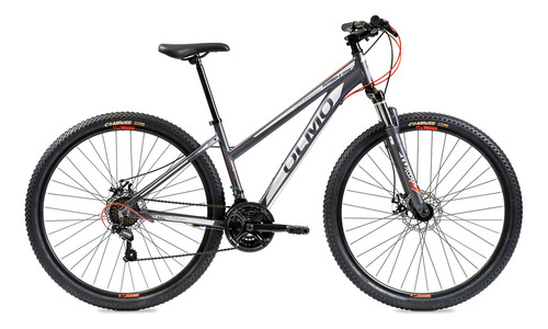 Bicicleta Olmo Wish 295 Talle 16 21vel Disco Mecánico Negro/gris 16 "
