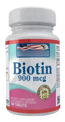 Biotina 900mcg 100 Caplets - Unidad a $430