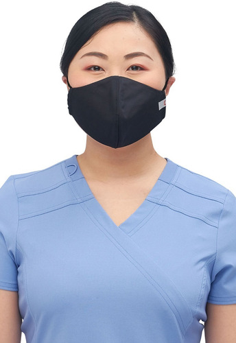 Cherokee Ww560 Paquete 5 Cubrebocas Anti Microbial Repelente Color Blk - Negro