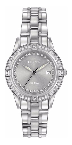 Citizen Silhouette Crystal Silver Dial Fe1150-58h 