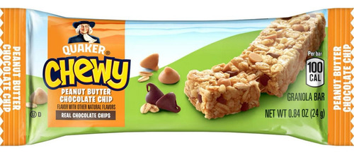 Chewy 60 Barras De Granola Chocolate Chip Y Peanut Butter.