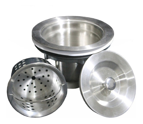 Valvula Pia Cozinha Inox Americana 4.1/2 Cesto Removivel