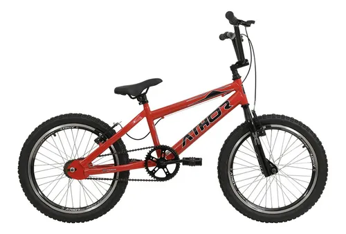 Bicicleta Bmx Aro 20 Infantil Athor X treme Manobra Vermelho