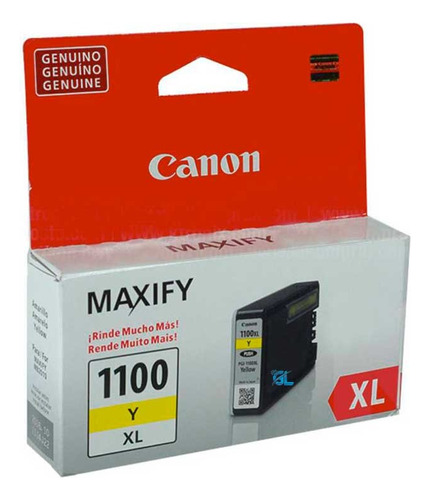 Tinta Canon Maxify 1100 Xl Yellow Original Mb2010/2110/2710