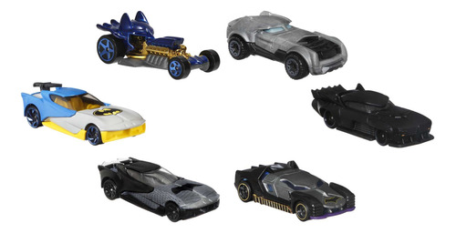 Hot Wheels Batman Character Car, Paquete De 6, Regalo Para N