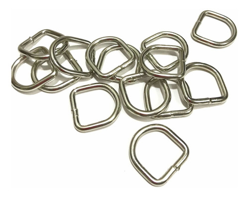 Imagen 2 de 3 de Medialunas Soldada 15mm X 10u. Ideal Collares De Mascotas.