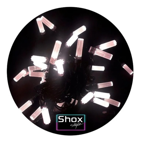 Imagen 2 de 5 de Guirnalda Led Fibra 5m Decoracion Navidad Efectos Shox Style