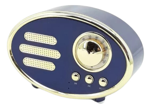 Mini Reproductor De Audio Diseño Vintage Bluetooth 