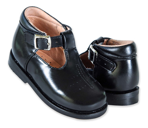 Zapato Ortopédico Niña Piel Horma Recta Suela Cuero 25.5/27