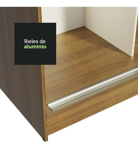 Ropero Reno Madesa 3 Puertas Corredizas 2 Con Espejo