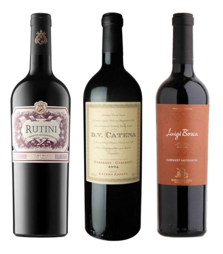 Rutini Cabernet Sauv + Dv Catena Cab + Luigi Bosca Cab Sauv