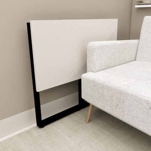 Mesa Escrivaninha Estudo Dobrável Compacta Cs 80cmx45cm Off White