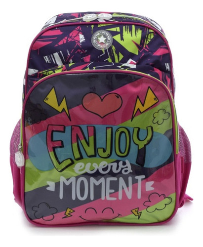 Mochila Escolar Enjoy 16 PuLG Teens Moderna Canchera Phi Phi