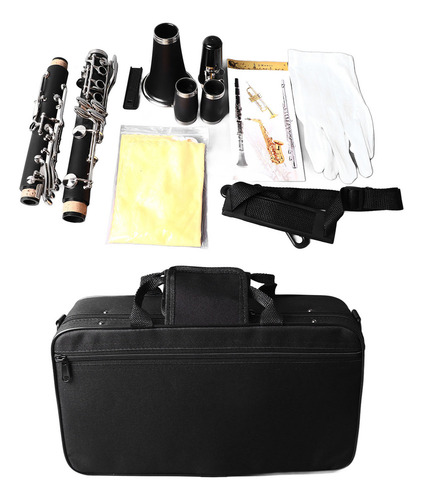 Clarinete Plano En Si Bemol, Llave Chapada En Plástico