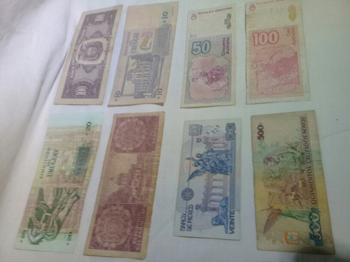 Billetes Antiguos Coleccionables De México Y Sudamérica (Usado)