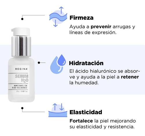 Imagen 2 de 5 de H2o Serum Humectante Con Ácido Hialurónico