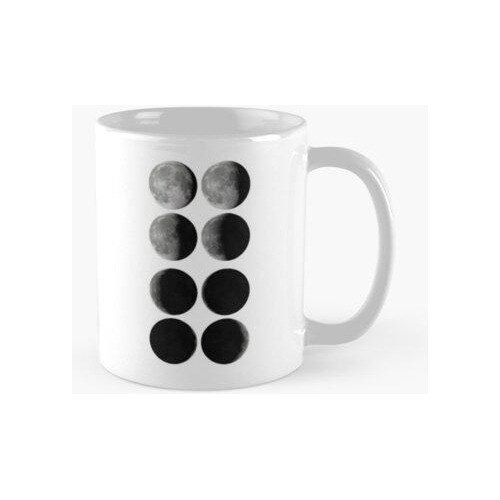 Taza Luna Fase Luna Noche Realista Calidad Premium