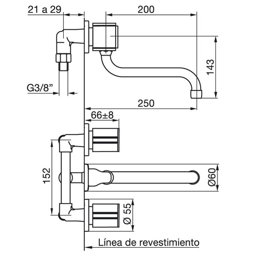 Imagen 2 de 4 de Griferia Fv California Cocina Prd Emb P/b 0403/17-cr