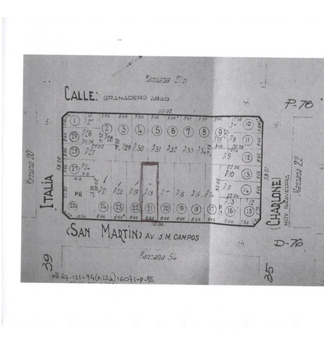 Imagen 1 de 1 de Lote De 277 M En José María Campos Al 1700 - San Martin