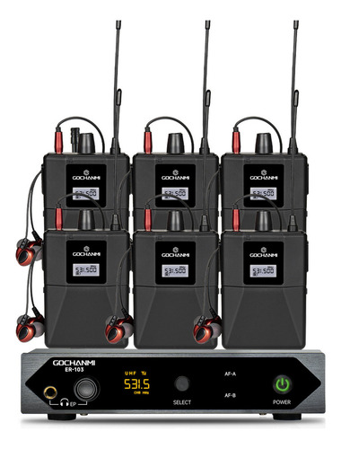 Sistema Monitoreo Gc Er103 De 1 Canal Mono Con 6 Receptores