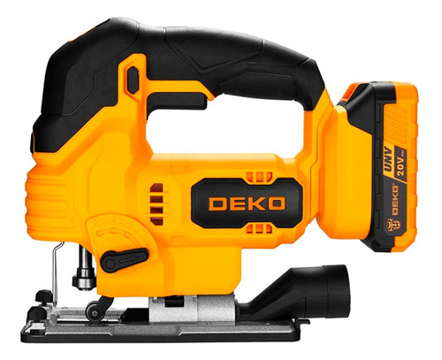 Sierra Caladora A Batería Deko Dkjs20q1y-s2 Con Luz Y Laser