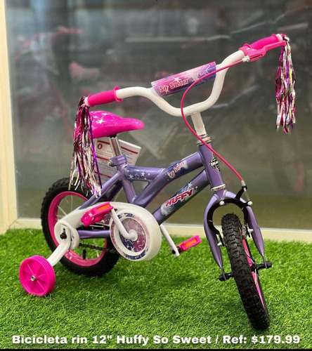 Bicileta Huffy Rin 12  Para Niñas Con Rueditas De Aprendiz 