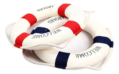 T 2 Anillos Salvavidas Náuticos De Espuma Aboard Para