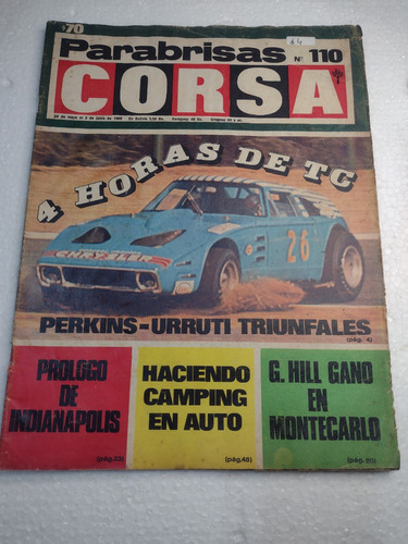 Revista Corsa Nº110 Junio  1968