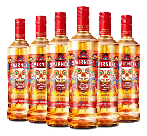 Vodka Smirnoff Saborizado Tamarindo Pack X6