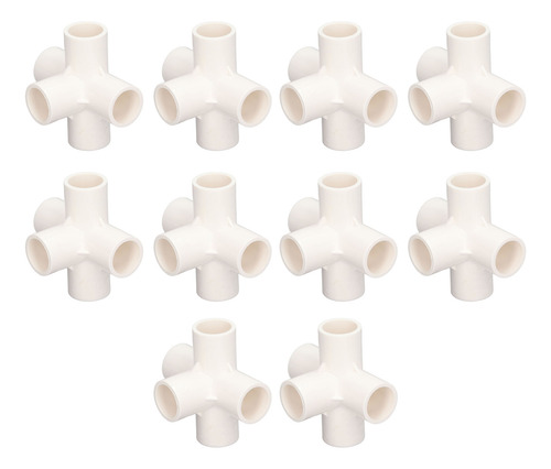 10 Piezas De Accesorios De Tubería De Pvc, 20 Mm, 5 Vías, Án