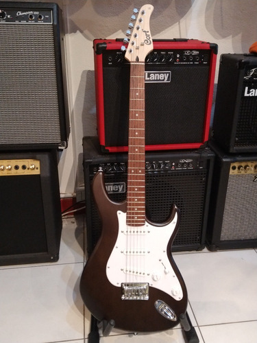 Guitarra Eléctrica Cort Stratocaster G100 Opb Walnut
