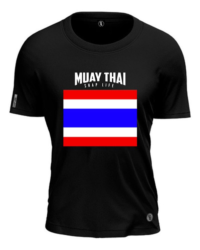 Camiseta Muay Thai Bandeira Thailandia Shap Life Luta