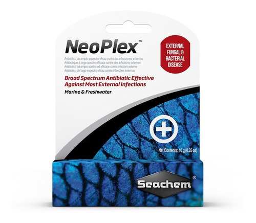 Neoplex Antbiotico 10grs Seachem Para Peces Acuario Pecera