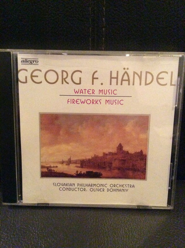 Georg F. Handel Water Music Fireworks Music Cd