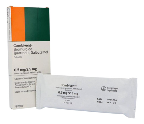 Combivent Solución 0.5mg/2.5mg Caja Con 10 Ampolletas