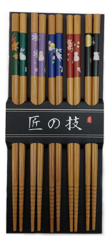 Palillos Reutilizables De Bambú Para El Cabello, 10 Unidades