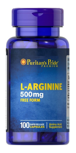 Puritan's Pride | L-arginine | 500mg | 100 Rapid Capsules