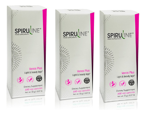 Spiruline Venos Plusx3 Organikal 100 Cáp Várices-circulación