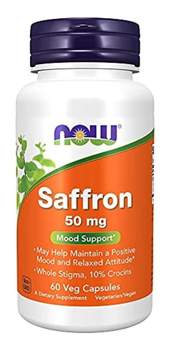 Now Supplements, Saffron Whole Herb 50 Mg Con 10% Cápsulas V