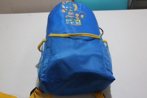 Saco De Dormir Infantil Azul Leão Com Ziper Bag Sacola