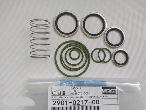 Kit De Válvula Cierre Aceite Atlas Copco N/p 2901-0217-00