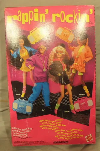 Muñeca Barbie Rockera Con Boom Box Funcional (1991)