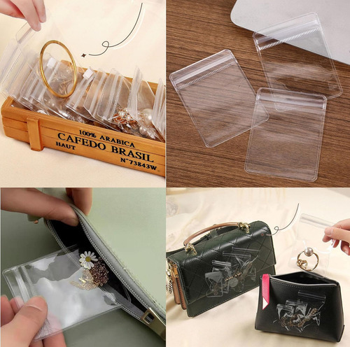 Autosellantes 7x10cm Pvc Transparente Para Joyerí 100 Bolsas