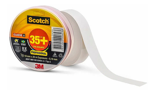 Fita Isolante Scotch 35+ 19mm X 20m Bc 0,18mm 750v